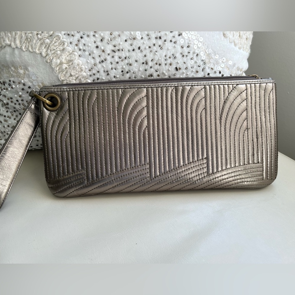 Hobo::  Elegant Bronze Metallic Clutch